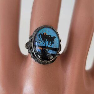 Butterfly Wing & Sterling Ring by Hoffman